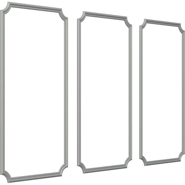 31-in. W X 62-in. H Seville Panel Moulding Kit Triple Panel